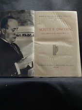 scritti e discorsi di benito