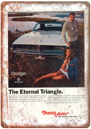 Insegna metallo dodge - metallo,