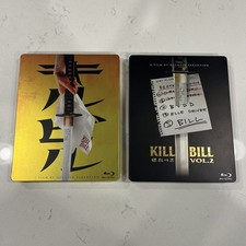Kill Bill Volumes 1 & 2 Blu Ray Steel Books Lot Of 2 Movies *READ*