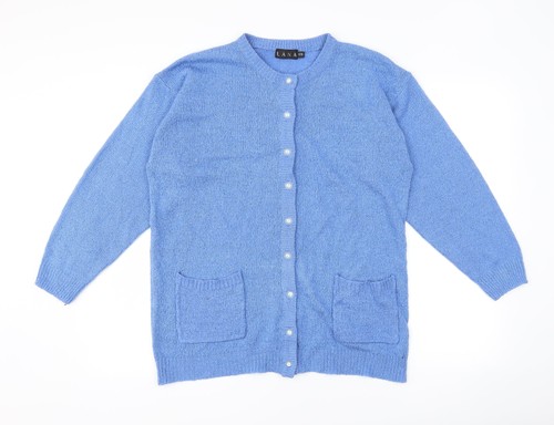 Maglione cardigan donna blu