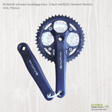 M-WAVE schwarz Kurbelgarnitur