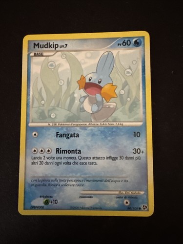 Carta pokemon mudkip - carta, 80/106