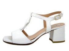 Women's White Tassel Leather