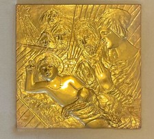 Salvatore Fiume - Natività - bronzo e oro zecchino (pezzo 556/750) 