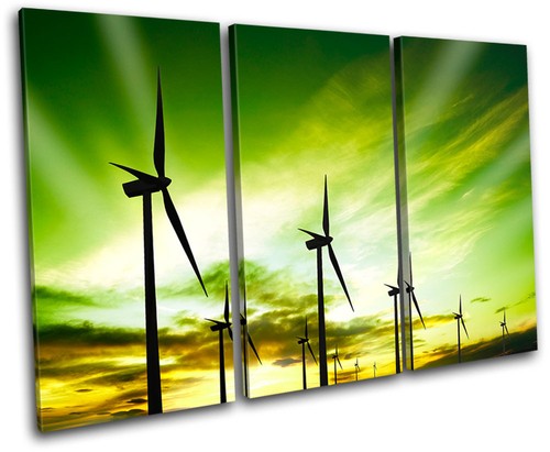 Wind turbines eco landscapes - wind,