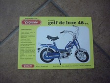 vintage MOTO TORPADO MOD. GOLF DE LUXE 48cc. - PADOVA - SCHEDA TECNICA