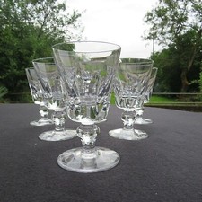 6 verres à vin en cristal