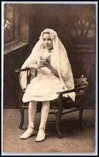Cartolina RPPC Prima Comunione