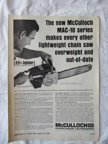 Motosega mcculloch stampa - motosega,