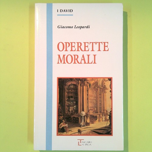 Operette morali leopardi - operette,