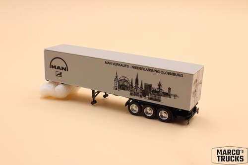 Herpa box trailer man - box,
