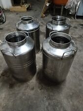 CONTENITORE BIDONE FUSTO PER OLIO IN ACCIAIO INOX 50 LITRI 