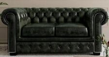 Divano / Sofa / Chesterfield Chester inglese UK / due posti / pelle verde cromo