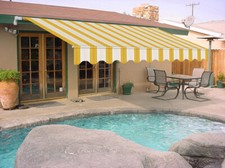 TENDA DA SOLE BARRA QUADRA 4x3 MT BRACCI ESTENSIBILI VARI COLORI