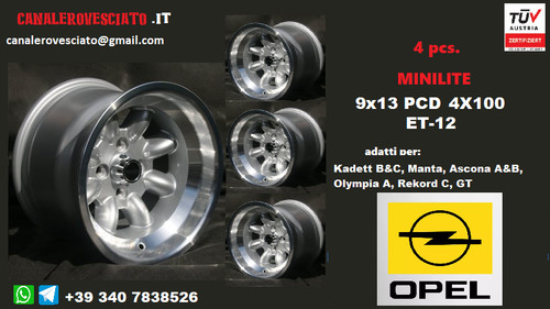 Cerchi minilite 13 4x100 - cerchi,