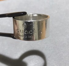Anello Fascia Argento Simil Gucci  Trademark Testato 12.5 Gr Diametro 20.1/2 mm