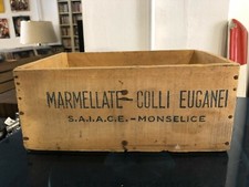 MARMELLATE COLLI EUGANEI-S.A.I.A.C.E. MONSELICE-SCATOLA MARMELLATA LEGNO VINTAGE