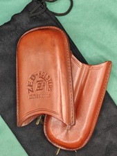 Porta Sigari In Vero Cuoio Zed Holsters Leather Goods X 2 Sigari Ammezzati
