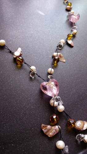 Collana pietre realizzate a - in,