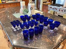 Splendida, rara, ottica blu cobalto antica collezione di vetrerie