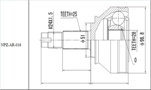 Kit giunti albero motore - kit, giunti,