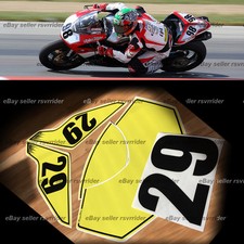  trackday or race numberplate