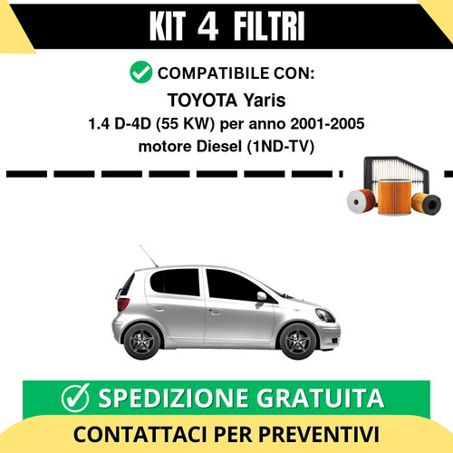 Kit filtri tagliando - kit, per