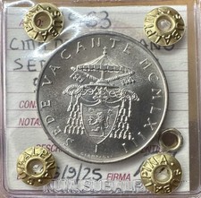 MONETA CITTÀ DEL VATICANO SEDE VACANTE 500 LIRE 1963 CON ACCENTO sigillata FDC