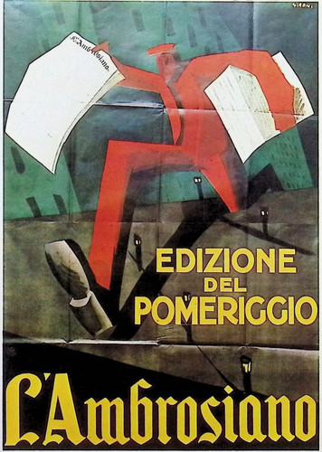 Giornale ragazzo mario - giornale, sironi