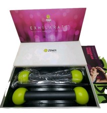 Zumba Fitness Exhilarate 5-DVD Set with Toning Sticks - Excellent 