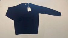 Maglione lana blu navy Aspesi
