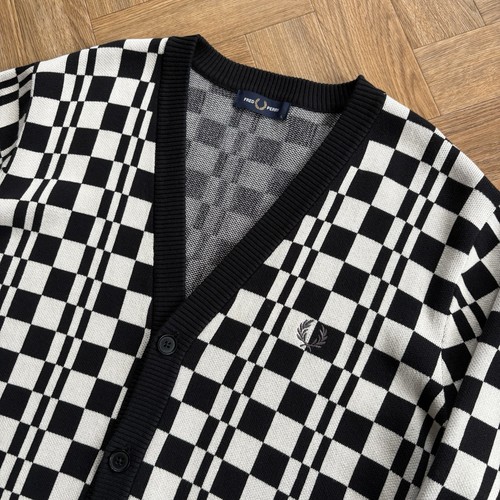 Fred perry cardigan - fred, scacchiera