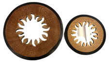 Specchio sole legno etnico - specchio,