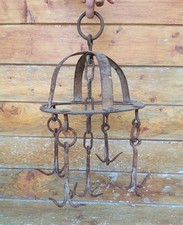 Rampini Ganci Graffio X Pozzo Raccogli Secchio Raschio Forgiato A Mano Originale