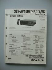 SLV-AV100B ORIGINALE SONY SERVICE MANUAL FOR VHS/AMPLIFER RMT-V193 H MECHANISM 