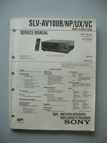 Slv av100b originale - originale, sony