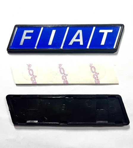 Fregio fiat scritta blu - scritta, logo