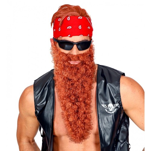 Barba lunga riccia con - barba,