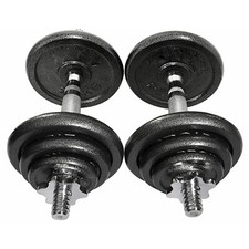 Kit Palestra Bodybuilding Manubrio in Acciaio Pesistica + Set Pesi Dischi Ghisa