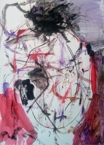 Quadro donna carta - "donna, x