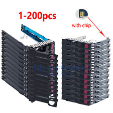 Lotto per HP G8 G9 G10 651687-001 Vassoio 2,5" DL380p DL360p DL160 HDD SFF SAS Caddy