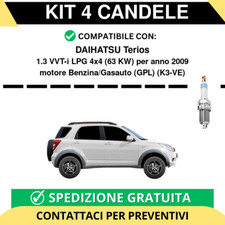 KIT 4 CANDELE per DAIHATSU