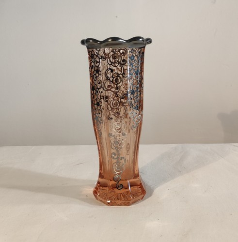 Vaso art decò rosa - art, argento