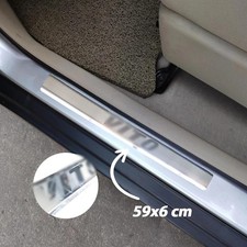 Protezione antigraffio battitacco portiera cromato 2 pezzi acciaio S per Merc...