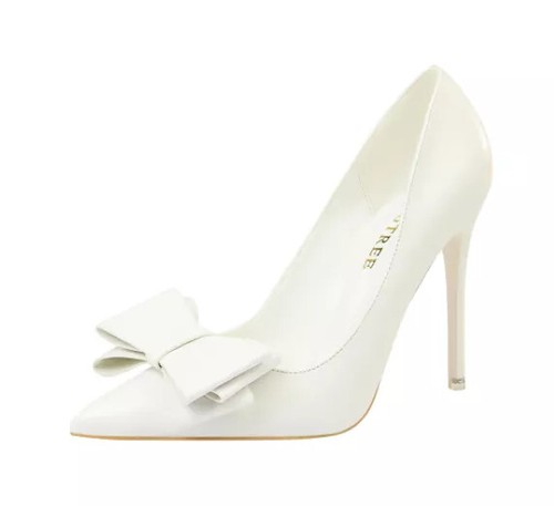 Decolte scarpe bianco fiocco - decolte,
