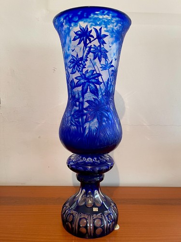 Vaso cristallo blu - blu, di