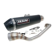 Impianto di Scarico Yasuni Scooter 4 Black Edition Carbon per Yamaha N-Max 125cc