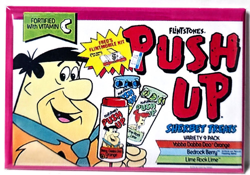 Flintstones magnete push - flintstones, up