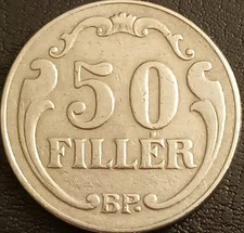 UNGHERIA MONETA 50 FILLER 1926