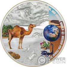 DESERT Our Earth Ecosystems 2 oz moneta argento 10$ Palau 2022